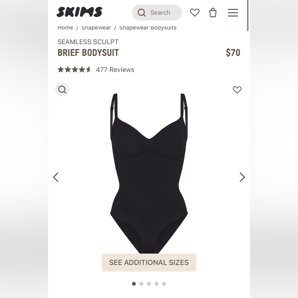 SKIMS SEAMLESS SCULPT BRIEF BODYSUIT